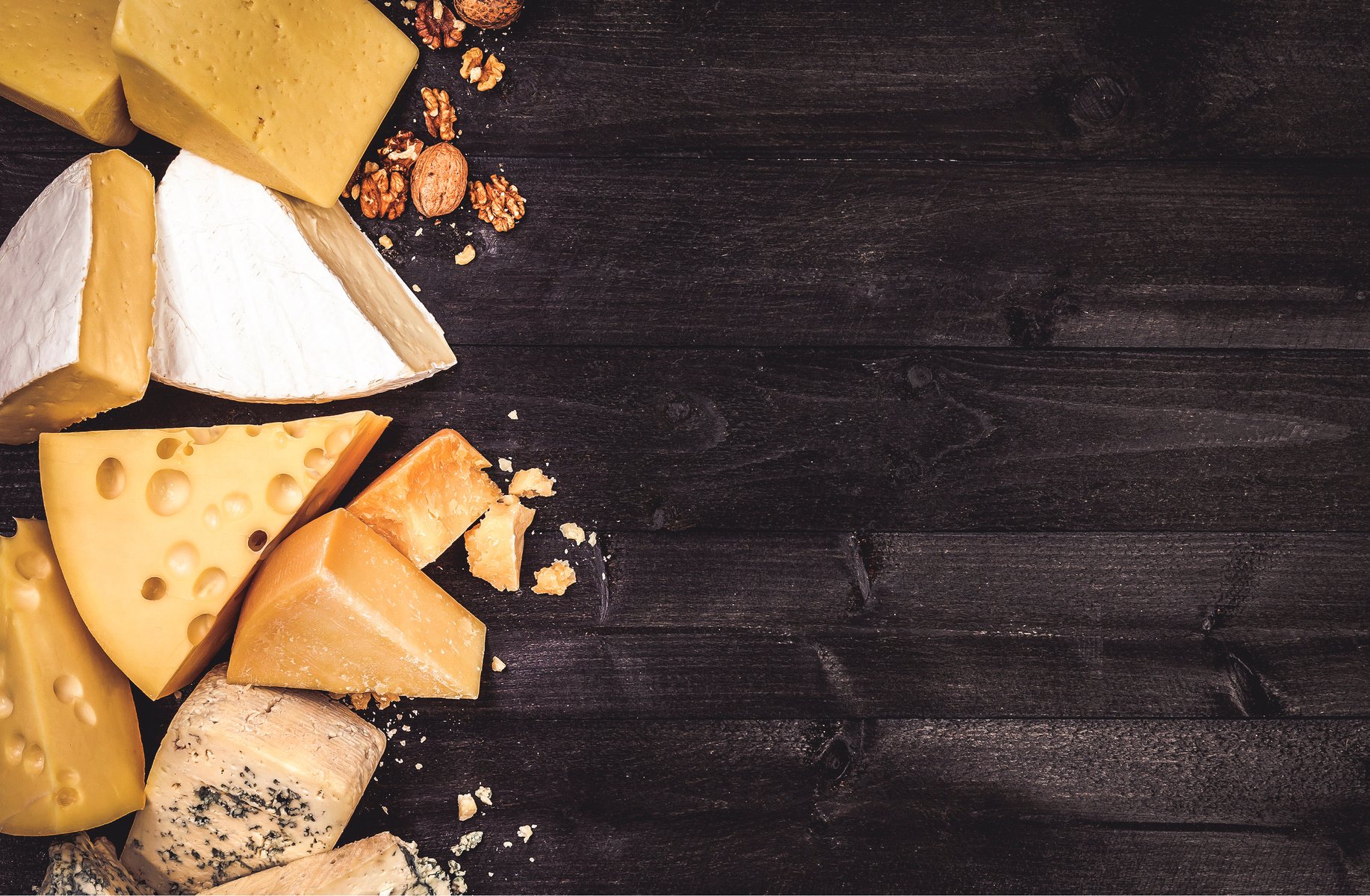 Various Types of Cheeses